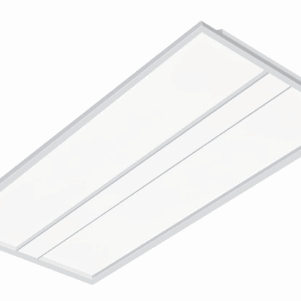 Floating Curved LED Troffer | CCT & Wattage Selectable | DLC Premium